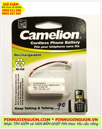 Camelion C301, Pin điện thoại bàn không dây Camelion C301 (2.4v-AAA 300mAh) /Nhận hàn ghép pin